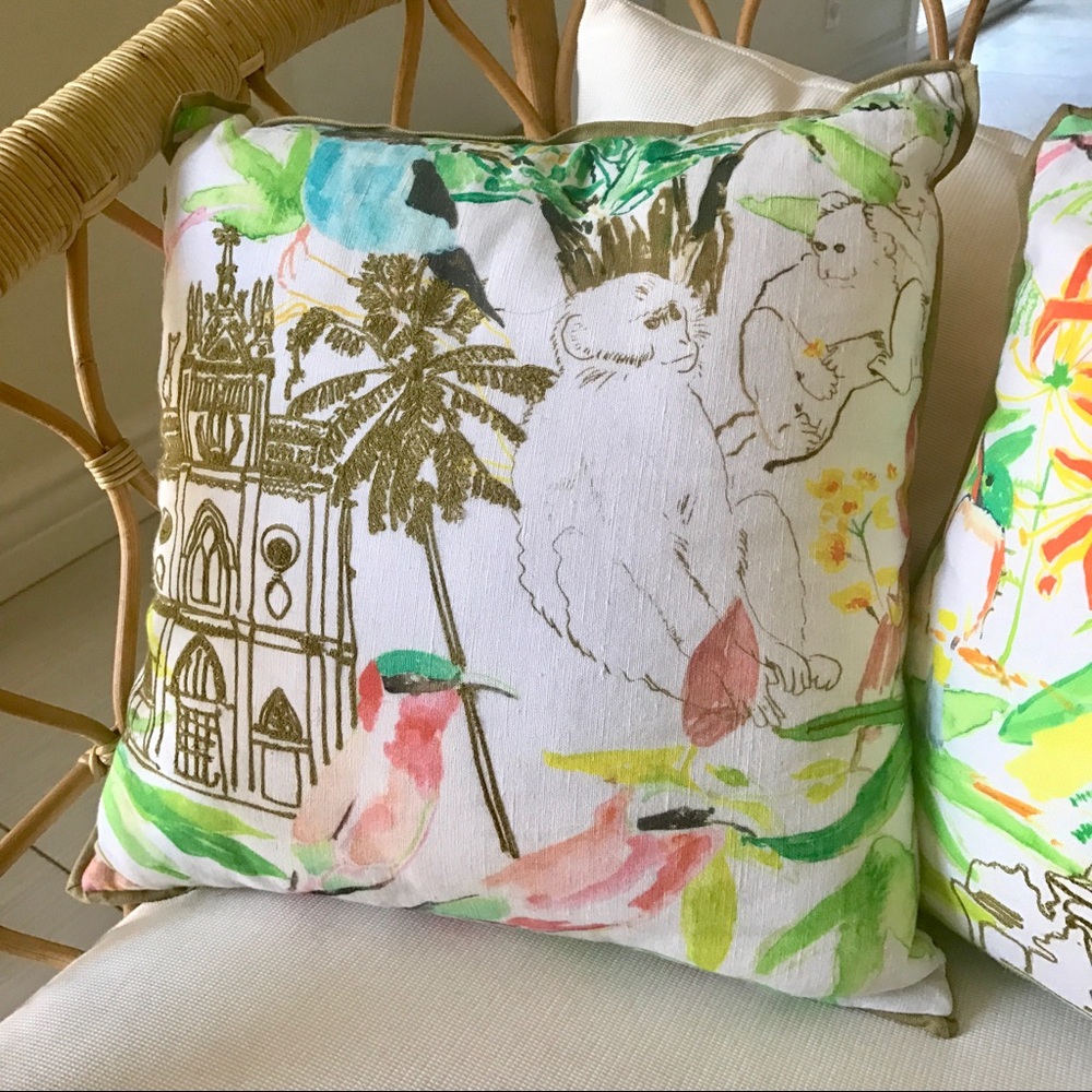 MOVING! Anthropologie Lush square pillow